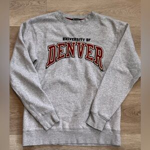 Champion Elite Gray University of Denver Crewneck Sweater